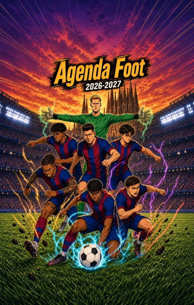 Couverture de Agenda Foot Barcelone 2026-2027