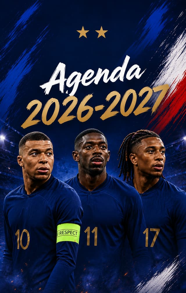 Couverture de Agenda Scolaire 2026-2027 Foot France