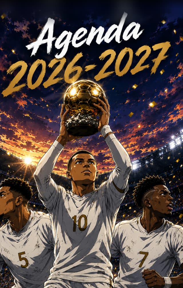 Couverture de Agenda Scolaire 2026-2027 Foot Madrid