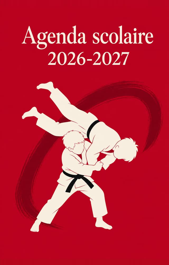 Couverture de Agenda Scolaire 2026-2027 Judo